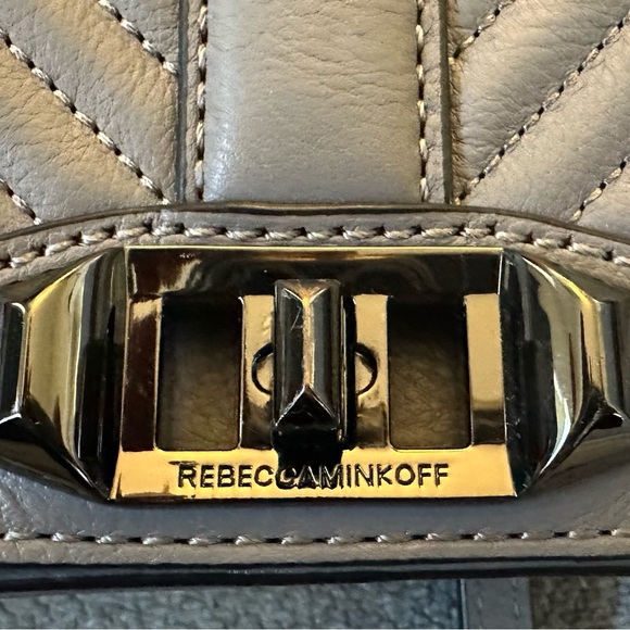 Rebecca Minkoff Grey Quilted Crossbody Bag - Picture 6 of 6